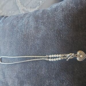 Brighton Gold and White Necklace with Elegant Pendant